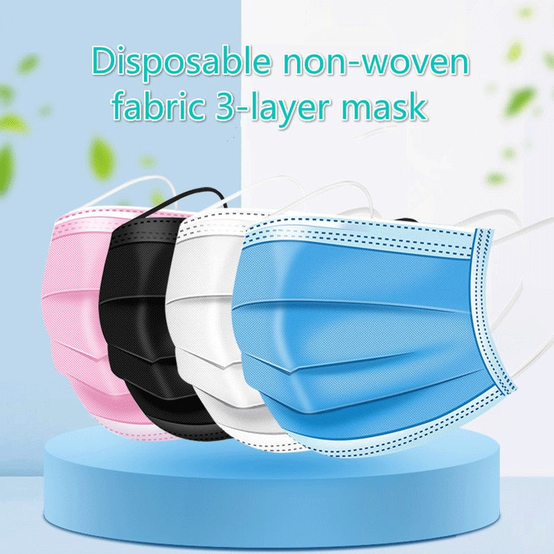 Mouth Masks 3 layer Anti Dust Disposable Mascarillas 10/50/100 Pcs Non
